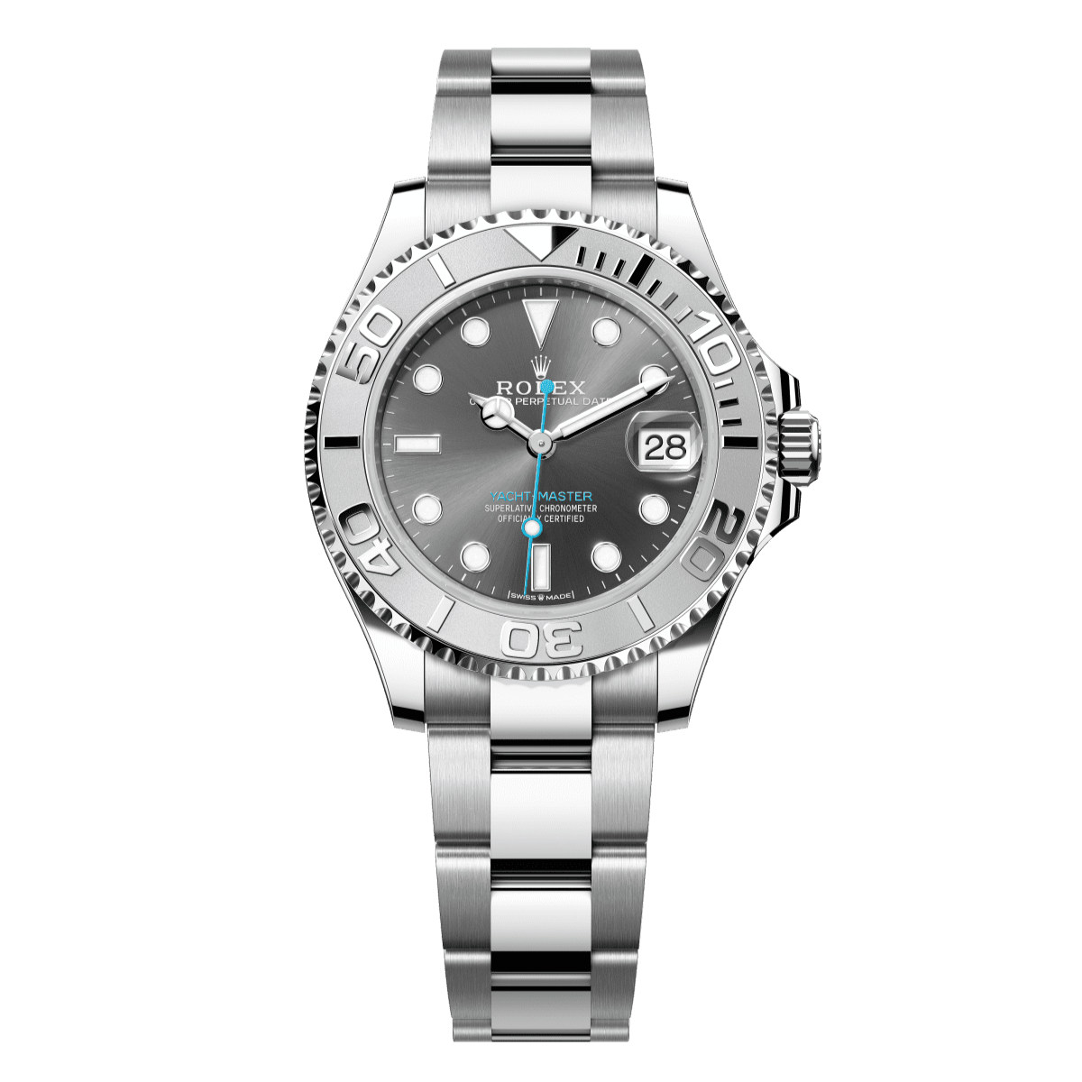 Rolex Yacht-Master 37 mm Slate Oystersteel Platinum Oyster 268622-0002