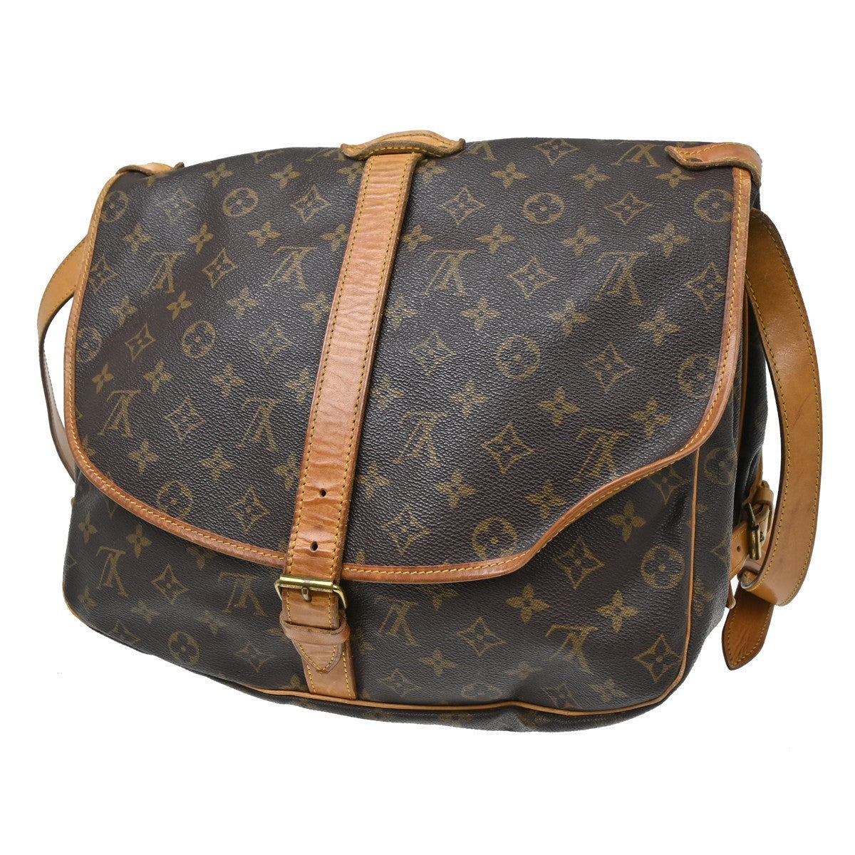 Saumur Handbag Monogram Canvas 35