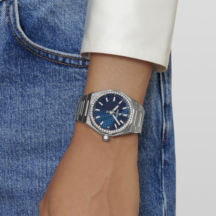 ZN Defy Skyline 36 Blue Dial & Diamond Bezel – 16.9400.670/51.I001
